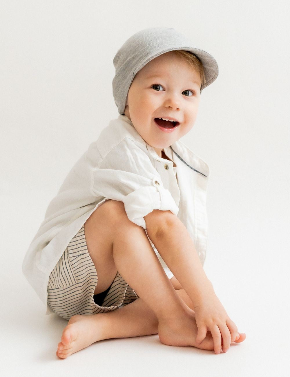 Kids Peaked Bamboo Viscose Summer Hat PHIL